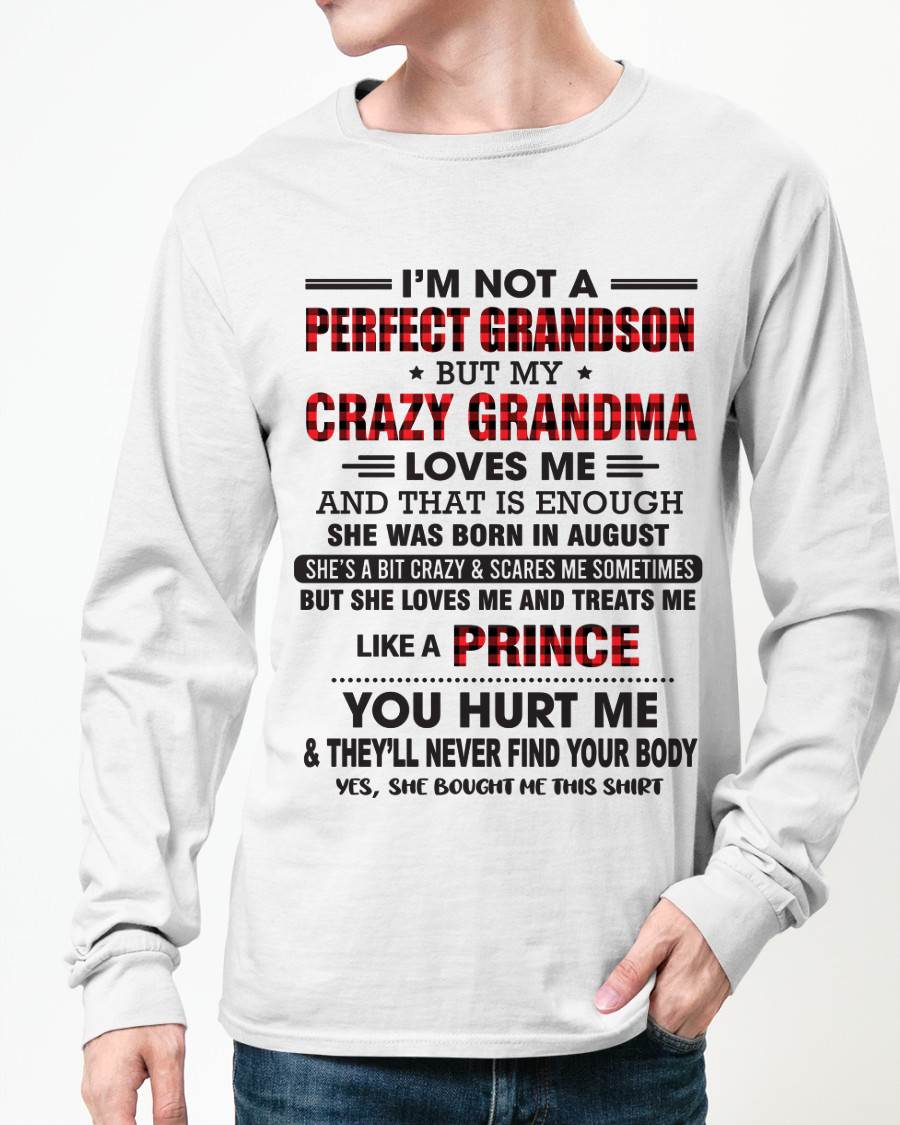 AUGUST - PROUD GRANDSON OF A CRAZY GRANDMA - FROM GRANDMA - TLEE08 (SKU2603-71-08)
