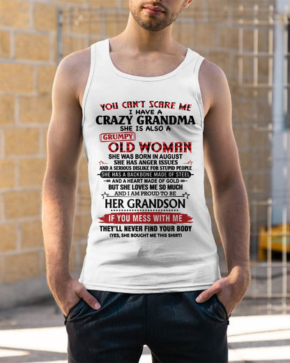 AUGUST - YOU CAN'T SCARE ME I HAVE A CRAZY GRANDMA SHE IS ALSO A GRUMPY OLD WOMAN - FROM GRANDMA - TLEE08 (SKU2603-54-08)