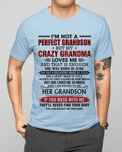 JUNE - I’M NOT PERFECT, BUT MY CRAZY GRANDMA LOVES ME - FROM GRANDMA - TLEE06 (SKU26T-01131-06)