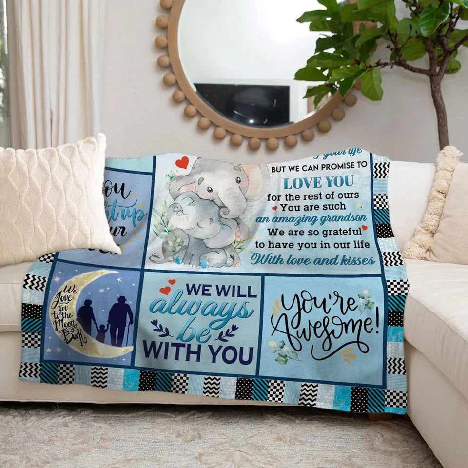 Special Gift For Your Grandson Blanket - From Grand