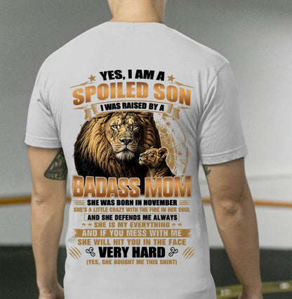 NOVEMBER MOM GIFT FOR SON SHIRT - FROM MOM - TLEE11 (SKU2605-404-11)