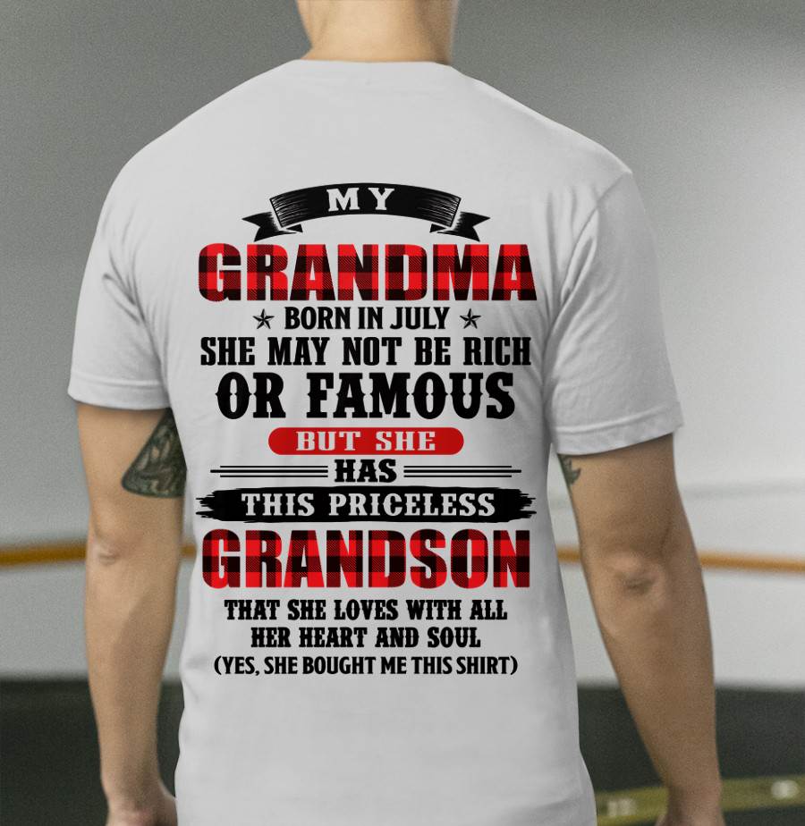 JULY GRANDMA - HER PRICELESS GRANDSON - FROM GRANDMA - TLEE07 (SKU2606-337-07)