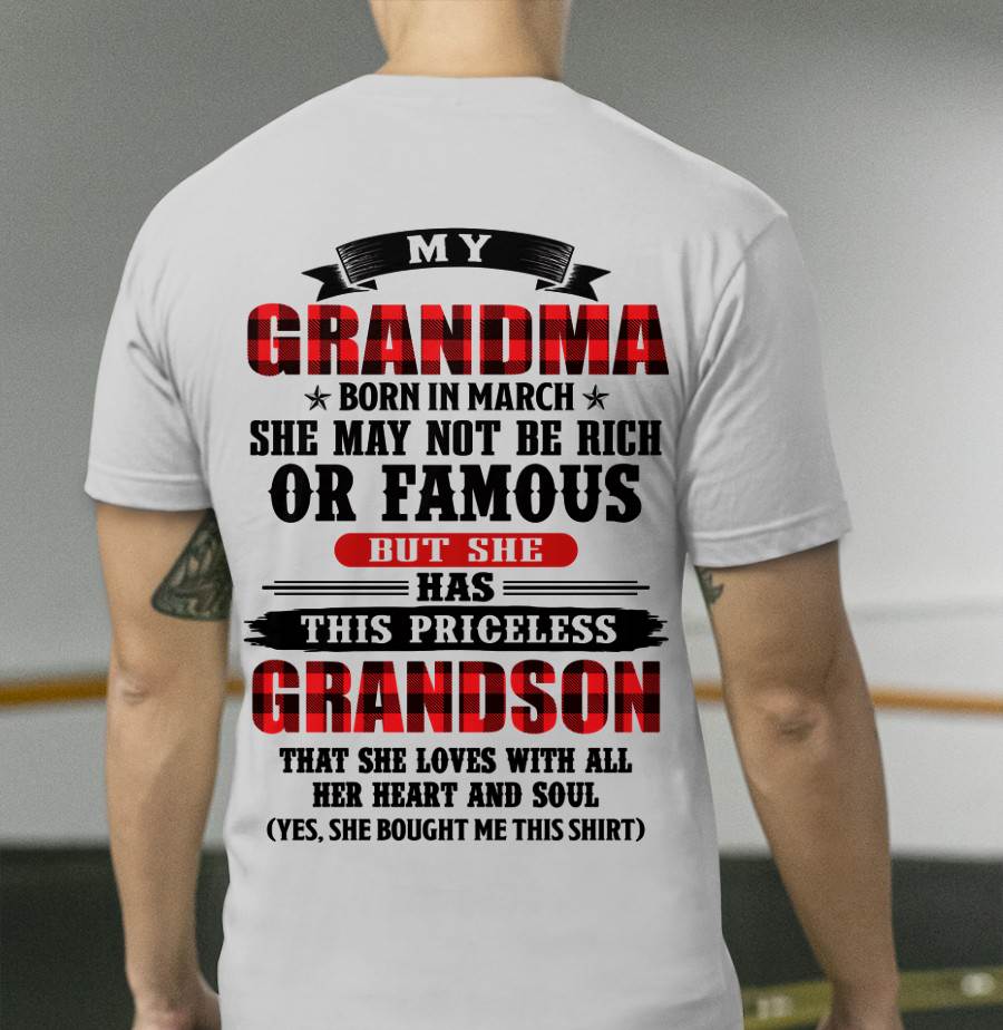 MARCH GRANDMA - HER PRICELESS GRANDSON - FROM GRANDMA - TLEE03 (SKU2606-337-03)