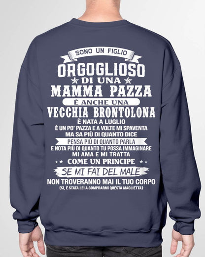 LUGLIO / FIGLIO DI UNA MAMMA PAZZA - REGALO DA MAMMA  - TLEE07 (SKU2606-204-07)