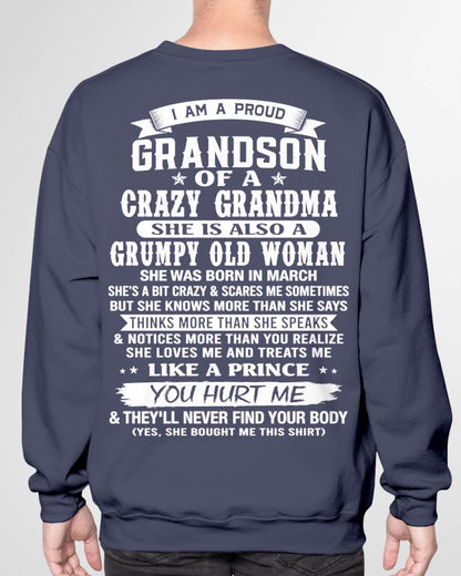 MARCH - GRANDSON OF A CRAZY GRANDMA - FROM GRANDMA - TLEE03 (SKU2606-274-03)