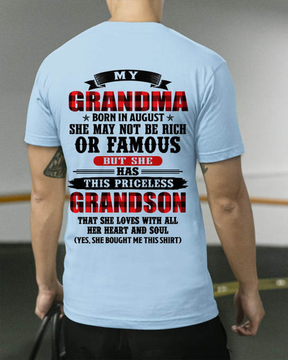 AUGUST GRANDMA - HER PRICELESS GRANDSON - FROM GRANDMA - TLEE08 (SKU2606-337-08)