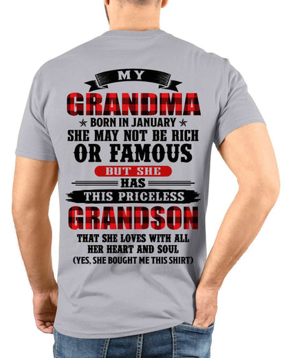 JANUARY GRANDMA - HER PRICELESS GRANDSON - FROM GRANDMA - TLEE01 (SKU2606-337-01)