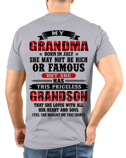 JULY GRANDMA - HER PRICELESS GRANDSON - FROM GRANDMA - TLEE07 (SKU2606-337-07)