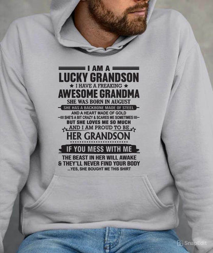 AUGUST - GRANDSON OF A STRONG & LOVING GRANDMA - FROM GRANDMA - TLEE08 (SKU11-154-08)