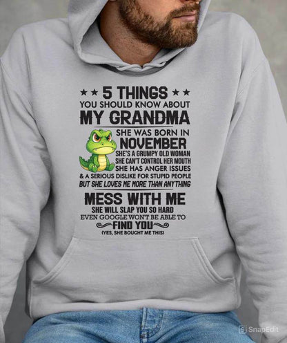 NOVEMBER - 5 THINGS YOU SHOULD KNOW ABOUT MY GRANDMA – AND YOU'D BETTER NOT MESS WITH ME - FROM GRANDMA - TLEE11 (SKU10-06-11)