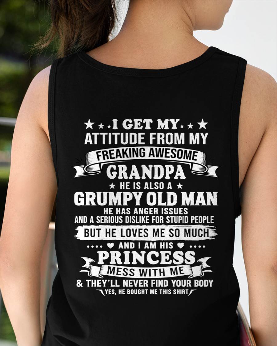 MY GRUMPY OLD GRANDPA LOVES ME FUNNY - FROM GRANDPA - TLEE00 (SKU2609-10-00)