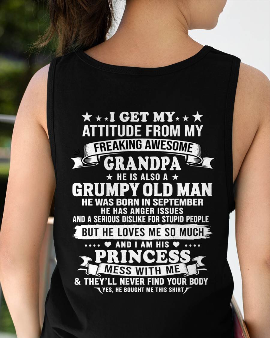 SEPTEMBER - MY GRUMPY OLD GRANDPA LOVES ME FUNNY - FROM GRANDPA - TLEE09 (SKU2609-10-09)