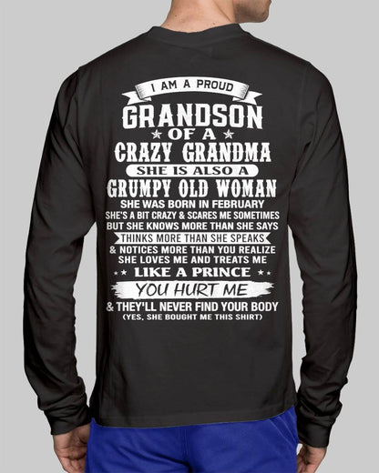 FEBRUARY - GRANDSON OF A CRAZY GRANDMA - FROM GRANDMA - TLEE02 (SKU2606-274-02)