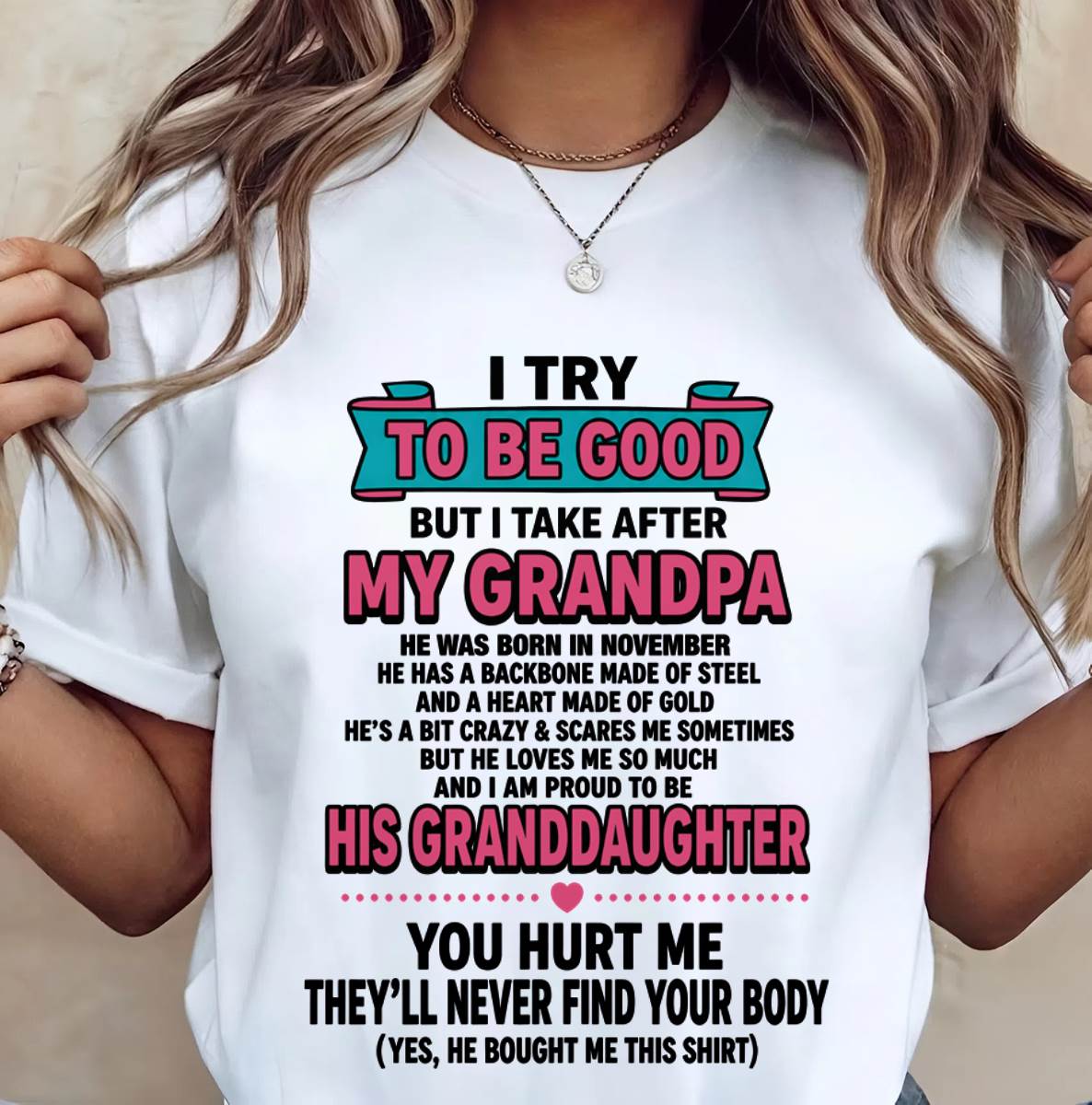 NOVEMBER - I TRY TO BE GOOD BUT I TAKE AFTER MY GRANDPA - FROM GRANDPA - TLEE11 (SKU2606-212-11)