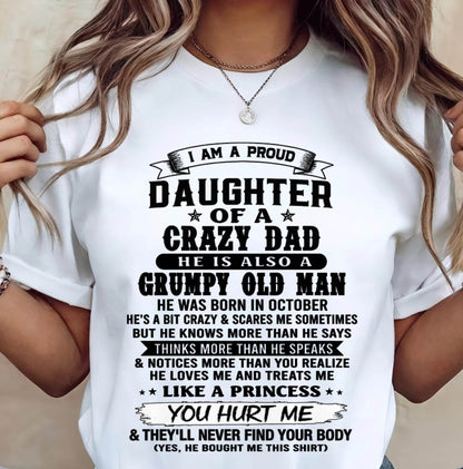 OCTOBER - PROUD DAUGHTER OF DAD - FROM DAD - TLEE10 (SKU2606-209-10)