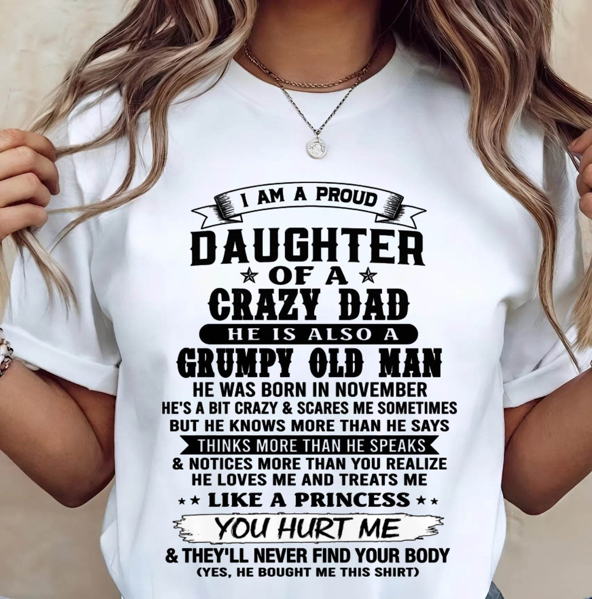 NOVEMBER - PROUD DAUGHTER OF DAD - FROM DAD - TLEE11 (SKU2606-209-11)