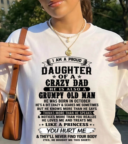 OCTOBER - PROUD DAUGHTER OF DAD - FROM DAD - TLEE10 (SKU2606-209-10)