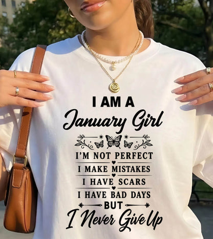 JANUARY GIRL NEVER GIVE UP - FOR WOMEN - TLEE01 (SKU2606-378-01)