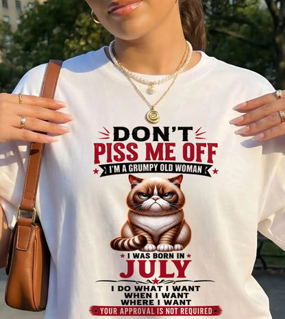 JULY – ZERO PATIENCE FUNNY CAT - FOR WOMEN - TLEE07 (SKU2608-291-07)