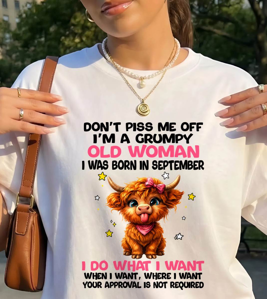 SEPTEMBER GRUMPY LADY SHIRT - FOR WOMEN - TLEE09 (SKU2607-215-09)