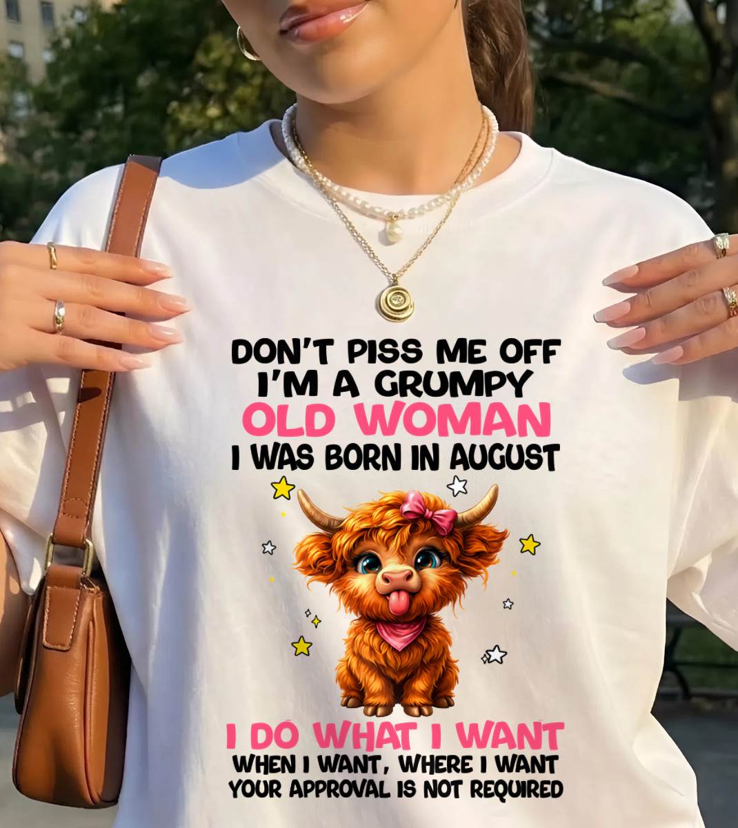 AUGUST GRUMPY LADY SHIRT - FOR WOMEN - TLEE08 (SKU2607-215-08)