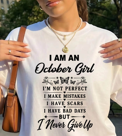 OCTOBER GIRL NEVER GIVE UP - FOR WOMEN - TLEE10 (SKU2606-378-10)