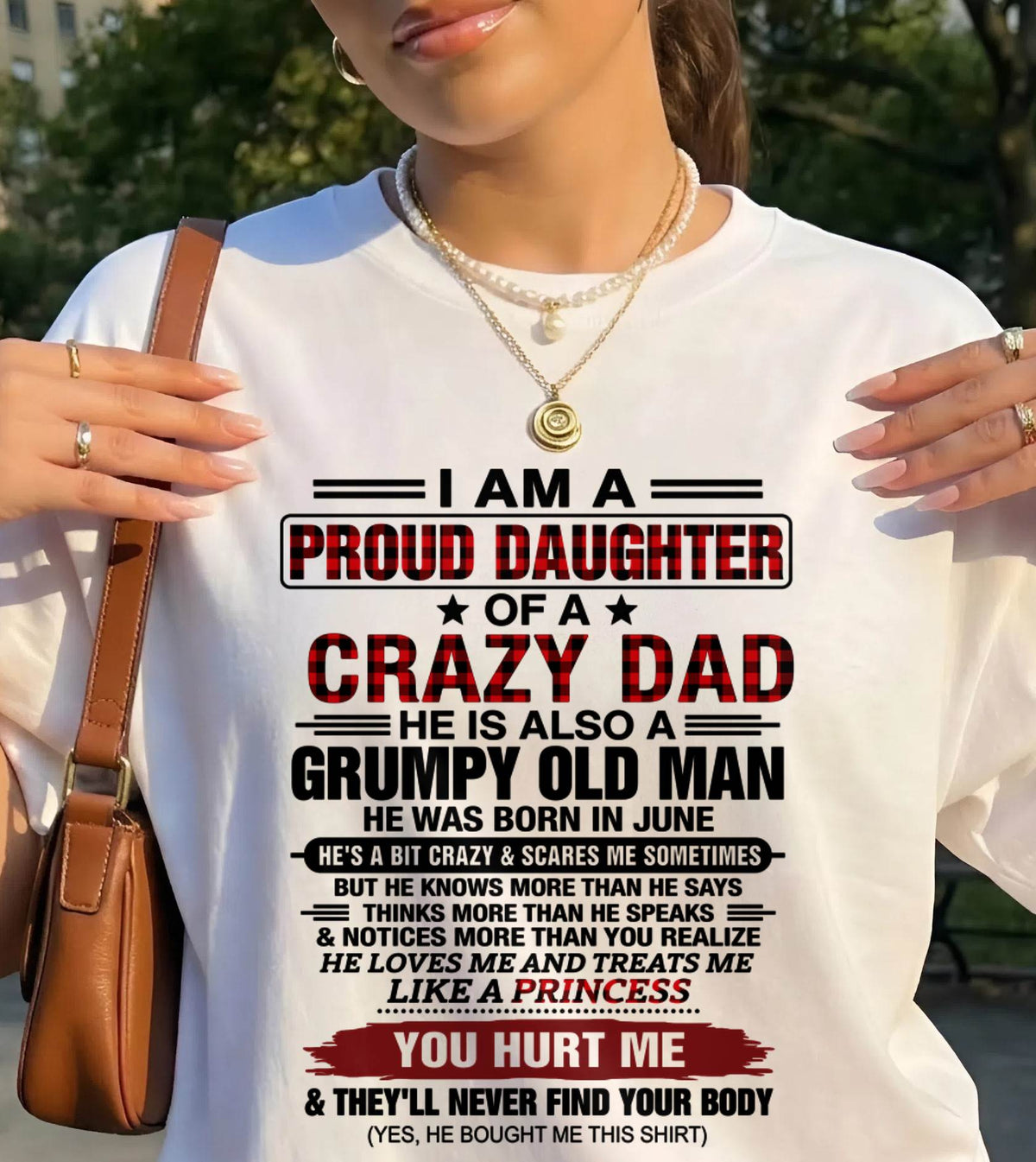 JUNE - BEST DAD BEST DAUGHTER SHIRT - FROM DAD - TLEE06 (SKU2608-27-06)