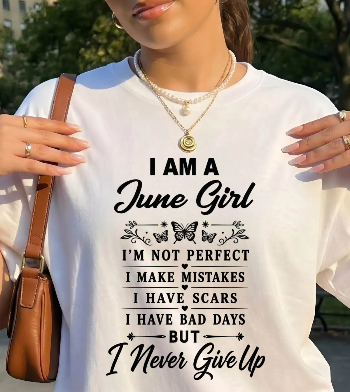 JUNE GIRL NEVER GIVE UP - FOR WOMEN - TLEE06 (SKU2606-378-06)