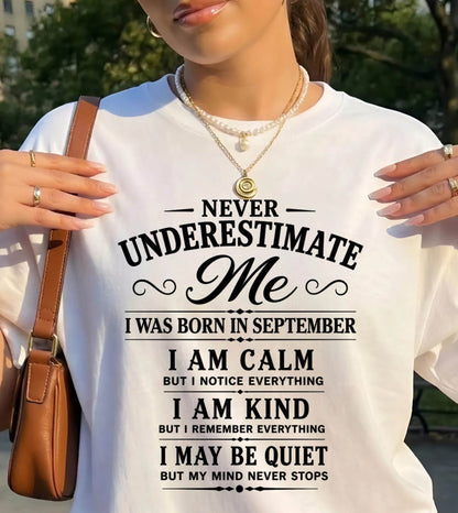 SEPTEMBER GIRL : CALM, KIND, UNFORGETTABLE - FOR WOMEN - TLEE09 (SKU2606-139-09)