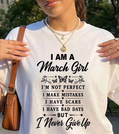 MARCH GIRL NEVER GIVE UP - FOR WOMEN - TLEE03 (SKU2606-378-03)