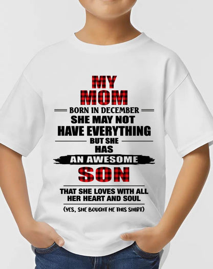 DECEMBER - A MOTHER'S LOVE, A SON'S PRIDE - FROM MOM - TLEE12 (SKU2606-149-12)