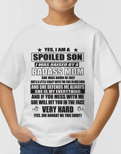 JULY MOM — MY MOM RAISED ME WITH LOVE AND ATTITUDE - FROM MOM - TLEE07 (SKU2605-282-07)