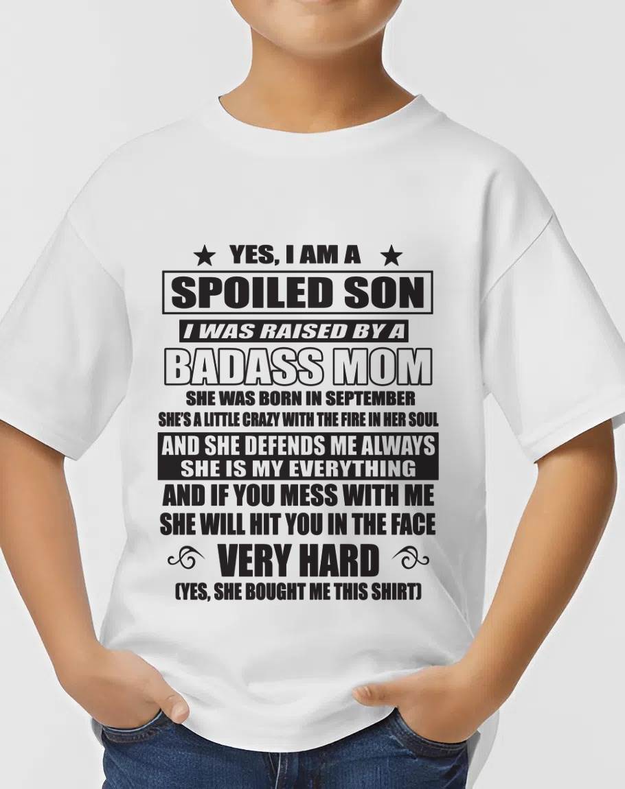 SEPTEMBER MOM — MY MOM RAISED ME WITH LOVE AND ATTITUDE - FROM MOM - TLEE09 (SKU2605-282-09)