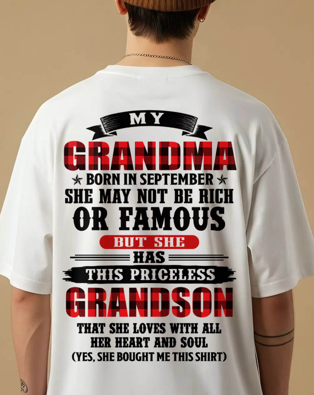 SEPTEMBER GRANDMA - HER PRICELESS GRANDSON - FROM GRANDMA - TLEE09 (SKU2606-337-09)