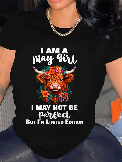 MAY GIRL ONE OF A KIND TEE - FOR WOMEN - TLEE05 (SKU2607-296-05)