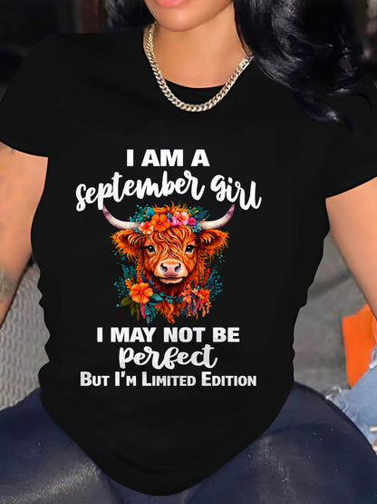 SEPTEMBER GIRL ONE OF A KIND TEE - FOR WOMEN - TLEE09 (SKU2607-296-09)