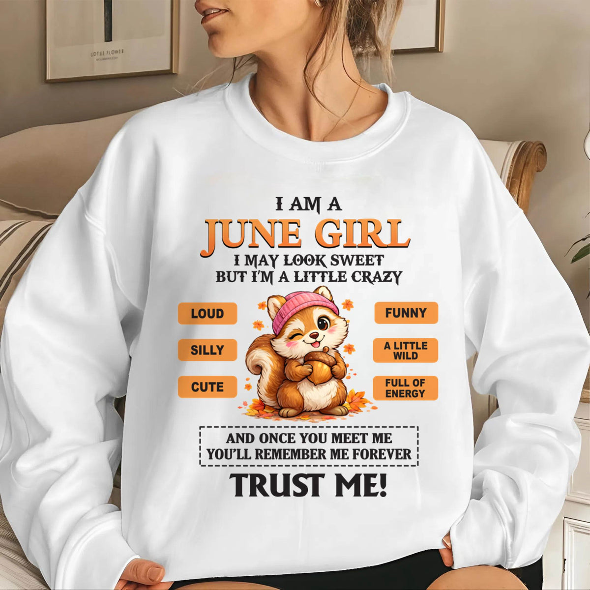 JUNE GIRL - SWEET BUT A LITTLE CRAZY AND FULL OF ENERGY - FOR WOMEN - TLEE06 (SKU2603-126-06)