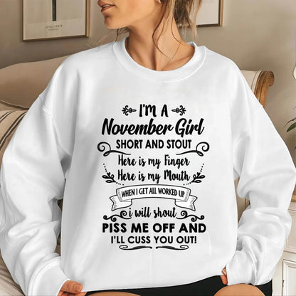 NOVEMBER GIRL - WITH AN ATTITUDE YOU SHOULDN’T TEST - FOR WOMEN - TLEE11 (SKU2602-61-11)