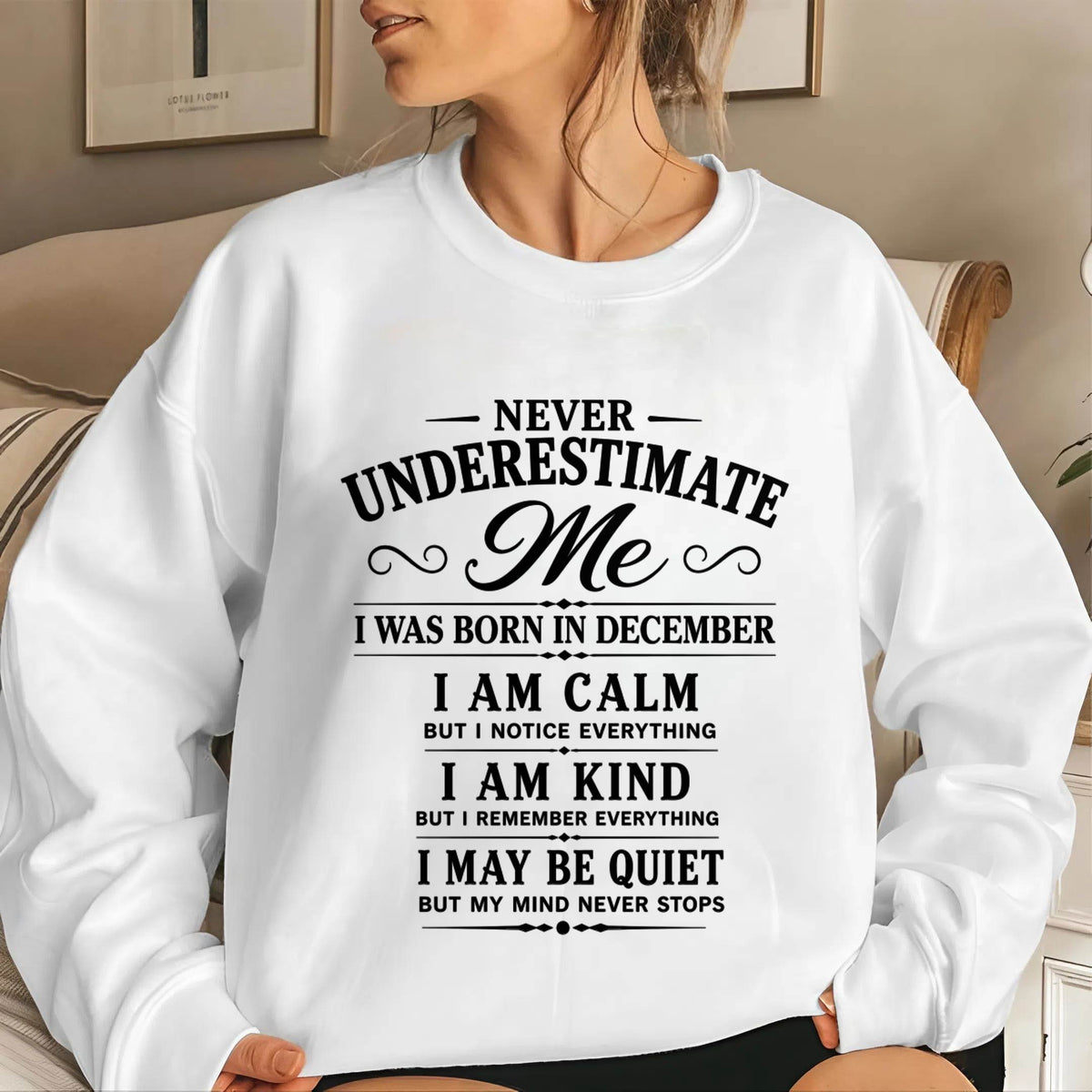 DECEMBER GIRL : CALM, KIND, UNFORGETTABLE - FOR WOMEN - TLEE12 (SKU2606-139-12)