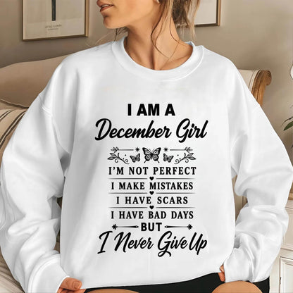 DECEMBER GIRL NEVER GIVE UP - FOR WOMEN - TLEE12 (SKU2606-378-12)