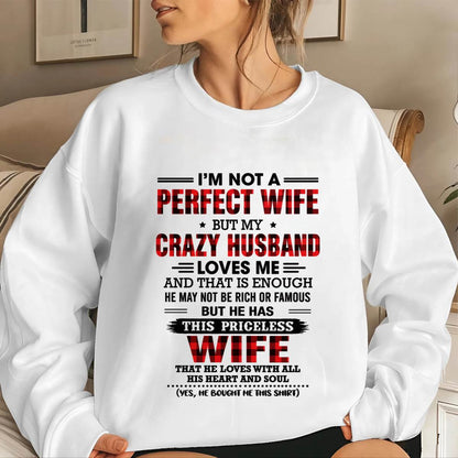 CRAZY HUSBAND LOVES ME WIFE SHIRT - FROM HUSBAND - TLEE00 (SKU2608-651-00)