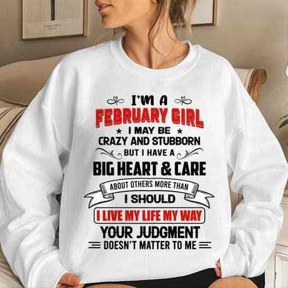 FEBRUARY - MY LIFE, MY RULES, AND I STAND BY EVERY CHOICE I MAKE - FOR WOMEN - TLEE02 (SKU26T-01239-02)