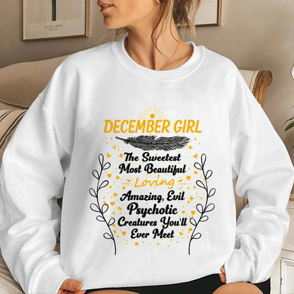 DECEMBER GIRL – SWEET, BEAUTIFUL & A LITTLE PSYCHOTIC - FOR WOMEN - TLEE12 (SKU2603-297-12)