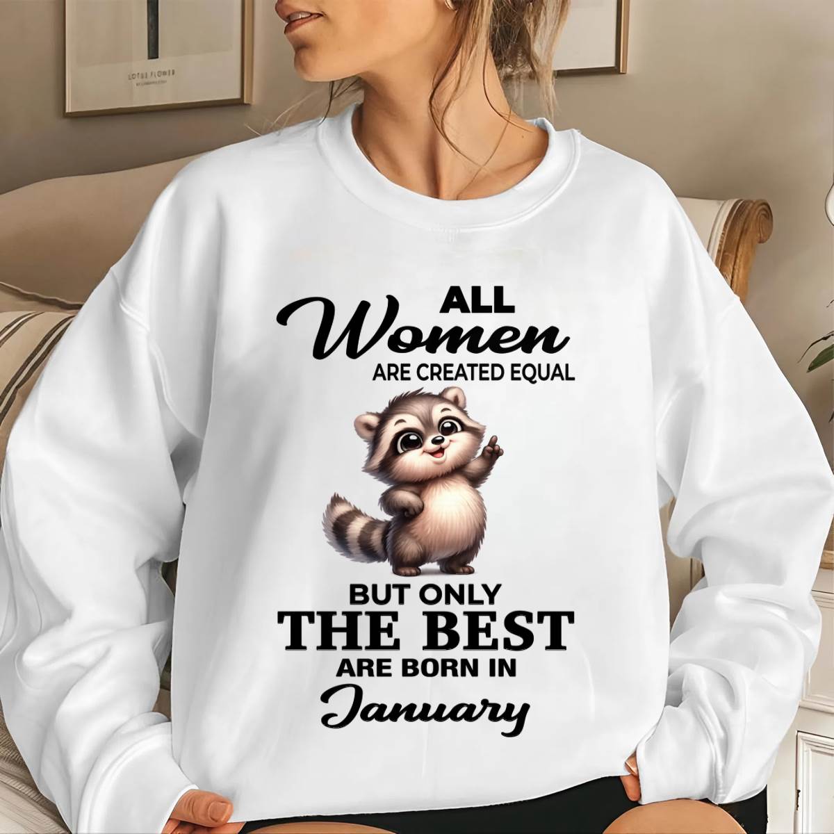 JANUARY BORN WOMEN ARE THE BEST - FOR WOMEN - TLEE01 (SKU2604-78-01)