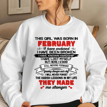 FEBRUARY - EVERY HARD LESSON MADE ME STRONGER - FOR WOMEN - TLEE02 (SKU2602-22-02)