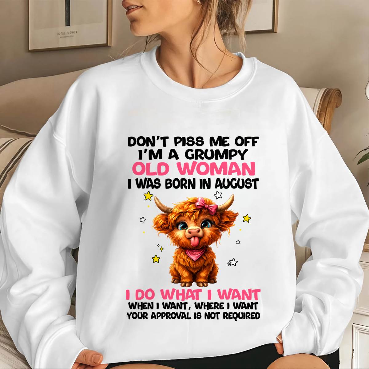 AUGUST GRUMPY LADY SHIRT - FOR WOMEN - TLEE08 (SKU2607-215-08)
