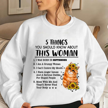 SEPTEMBER - 5 THINGS YOU SHOULD KNOW ABOUT THIS WOMAN - FOR WOMEN - TLEE09 (SKU2602-186-09)