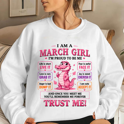 MARCH GIRL CUTE ALLIGATOR TEE - FOR WOMEN - TLEE03 (SKU2607-236-03)