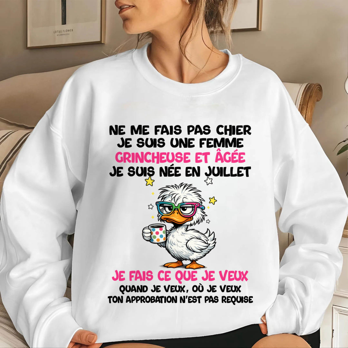 JE SUIS UNE FILLE DE JUILLET - POUR FEMME - TLEE07 (SKU2604-117-07)