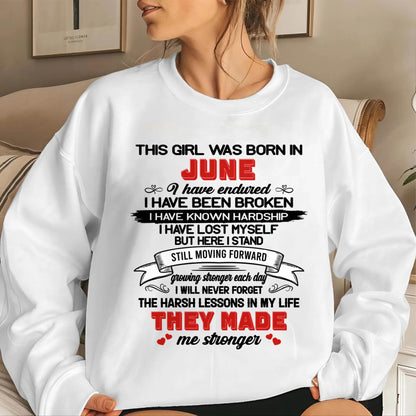 JUNE - EVERY HARD LESSON MADE ME STRONGER - FOR WOMEN - TLEE06 (SKU2602-22-06)